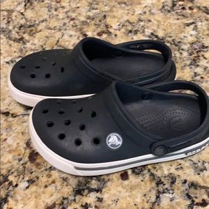 Black and White Crocs